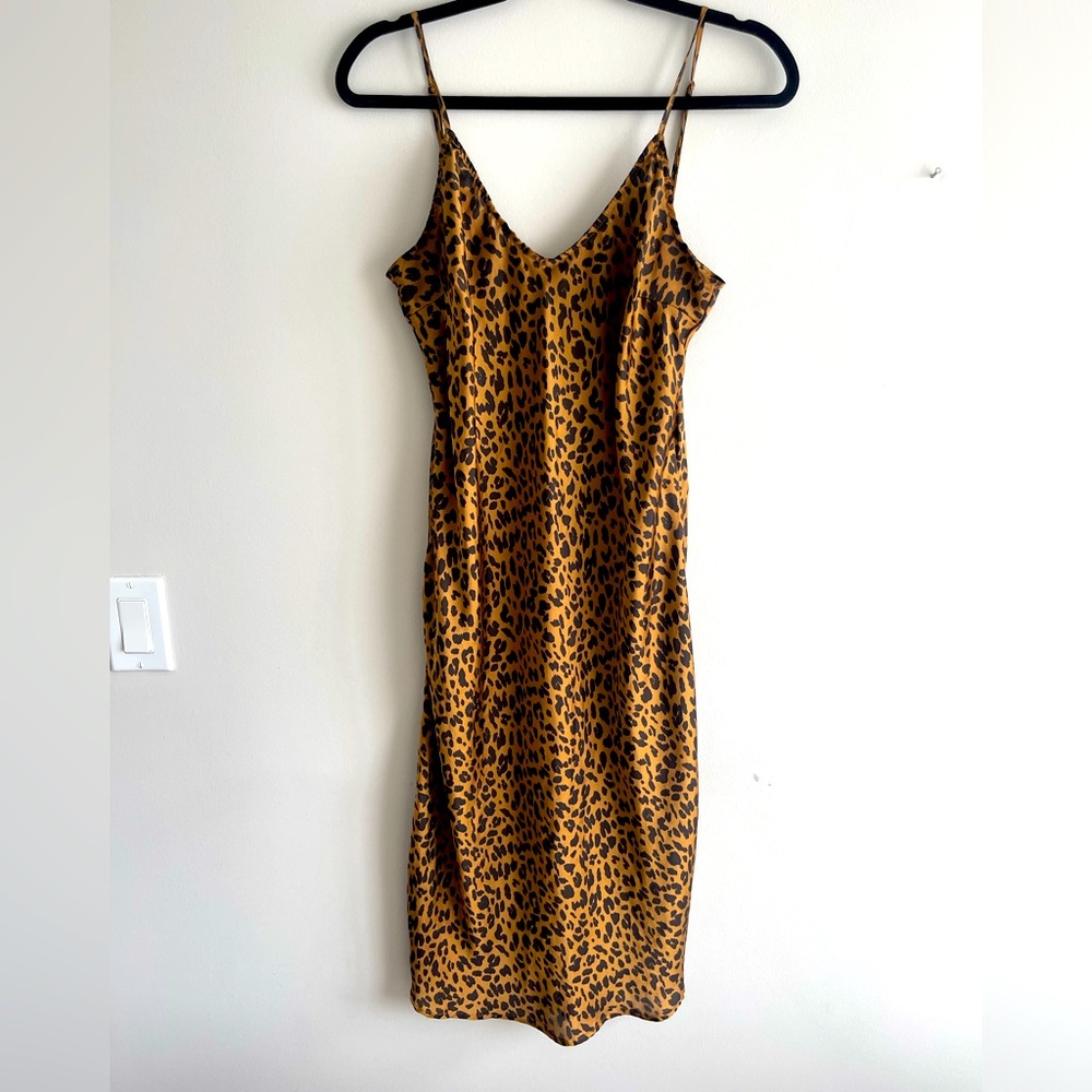 Cheetah slip dress size large